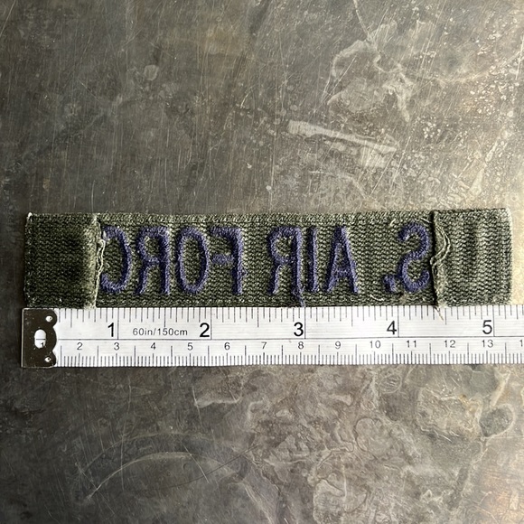 U.S. AIR FORCE embroidered tape patch - Vintage - Picture 10 of 10